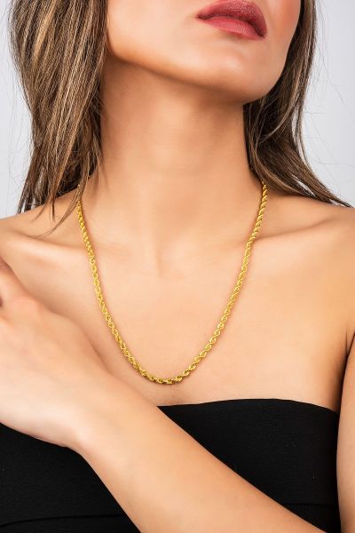 Halat Altın Zincir 8ZNR397 - Altınaşkı