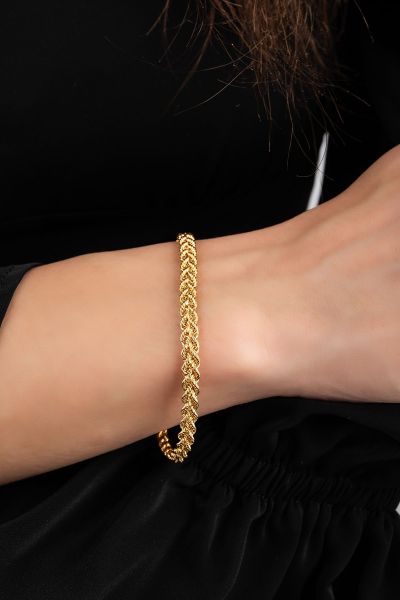 Halat Zincirli Altın Bileklik 14KNY948 - Altınaşkı