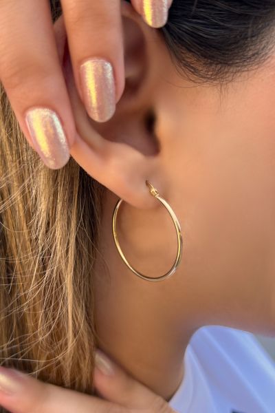 Halka Altın Küpe 14KP2023 - Altınaşkı