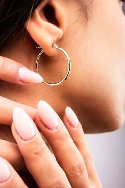 Halka Altın Küpe 14KP2101 - Altınaşkı