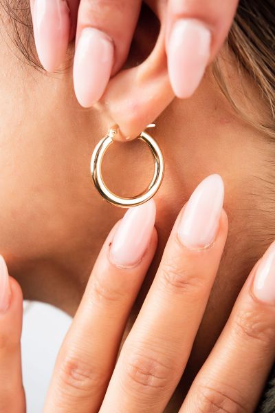 Halka Altın Küpe 14KP2319 - Altınaşkı