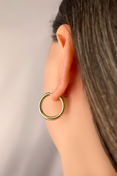 Halka Altın Küpe 8KP3099 - Altınaşkı