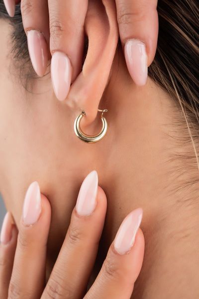 Halka Altın Küpe 8KP355 - Altınaşkı