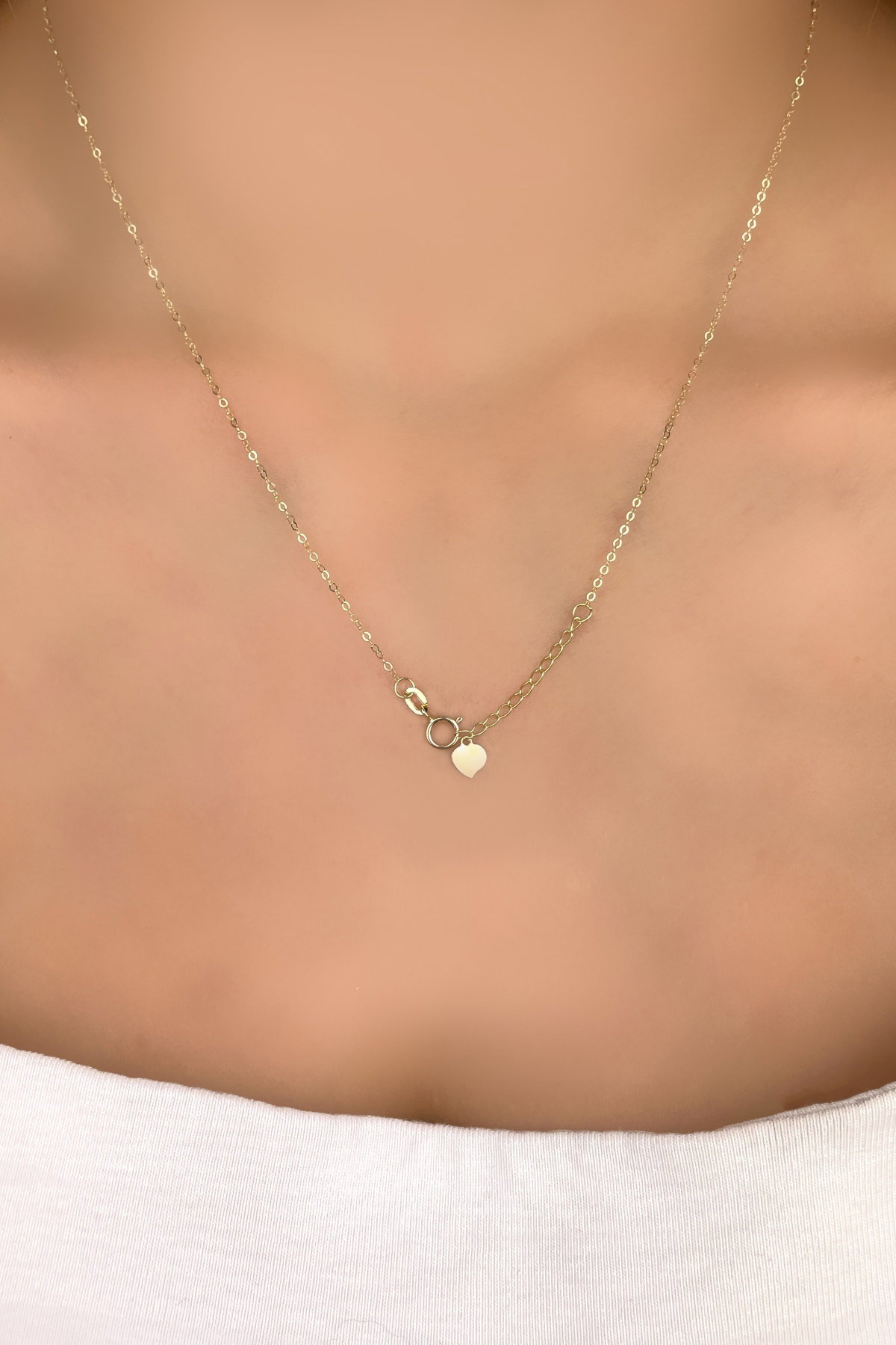 Halka Zincirli Dorika Altın Kolye 14KLY1031 - 3