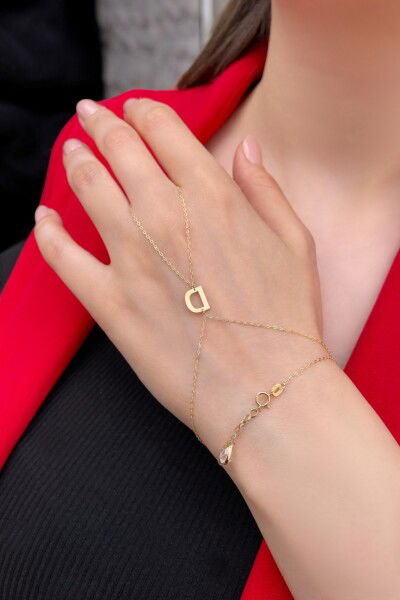 Harf Altın Şahmeran Bileklik 14KNY6162 - Altınaşkı