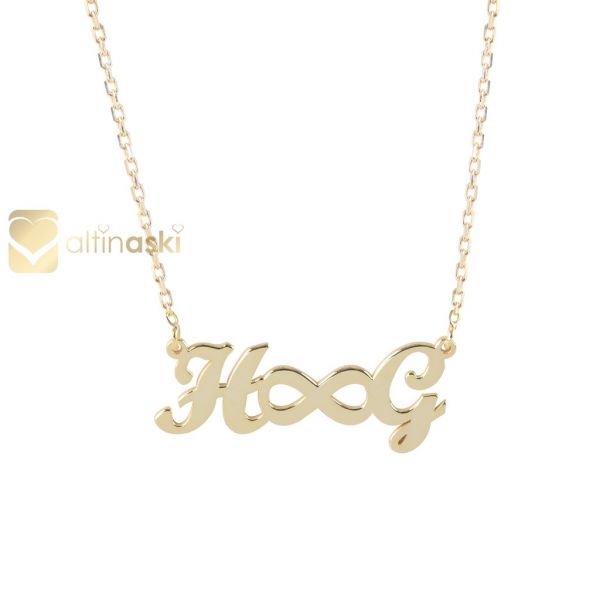 Harfli Altın Kolye FYA112 - Altınaşkı