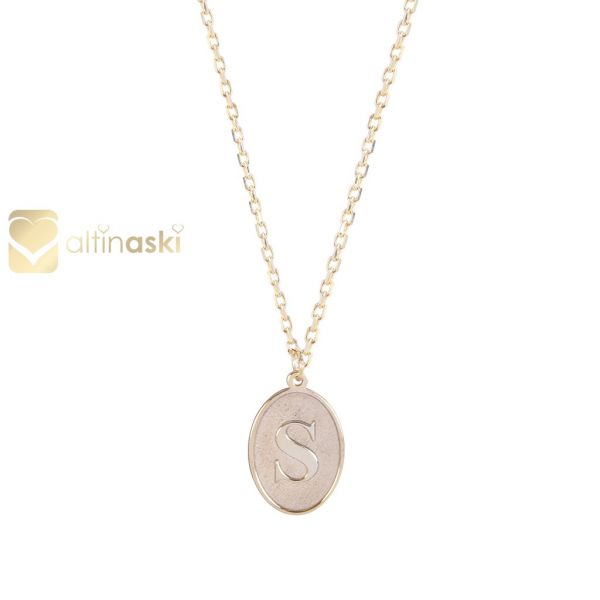 Harfli Altın Kolye FYA168 - Altınaşkı