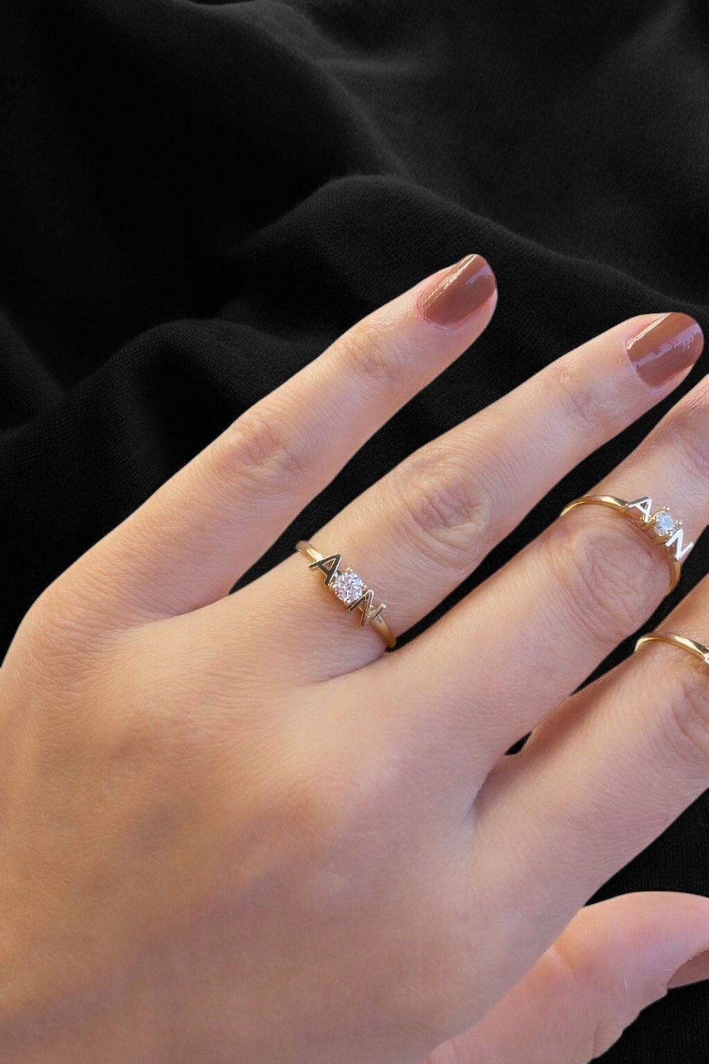 Harfli Altın Yüzük 14YZ7953 - 1