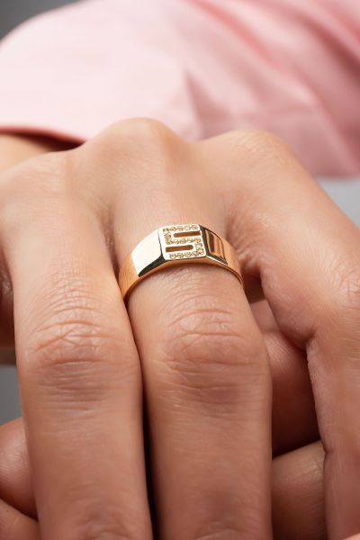 Harfli Altın Yüzük 8YZK1540 - Altınaşkı