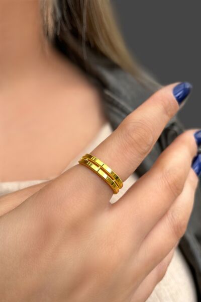 İkili Ajda Altın Yüzük 8YZK482 - Altınaşkı