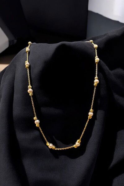 İnci Dorikalı Altın Kolye 14KLY8763 - Altınaşkı