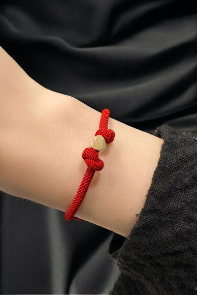 İpli Kalp Altın Bileklık 14KNY1288 - Altınaşkı