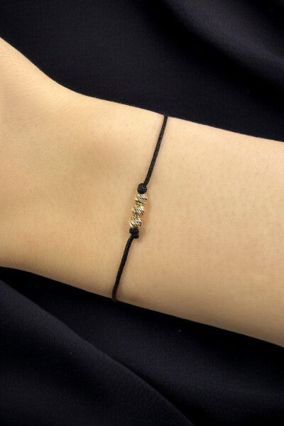 İpli Üçlü Dorika Altın Bileklik 14KNY8940 - Altınaşkı