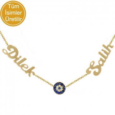 Altın İsimli Kolye 14KLY2014 - Altınaşkı