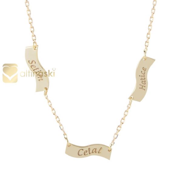İsimli Altın Kolye FYA164 - Altınaşkı