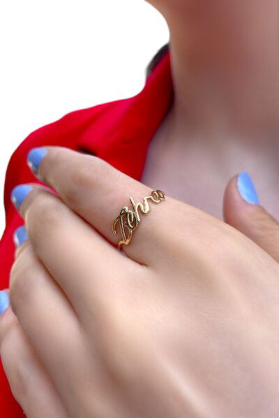 İsimli Altın Yüzük 14YZ6923 - Altınaşkı