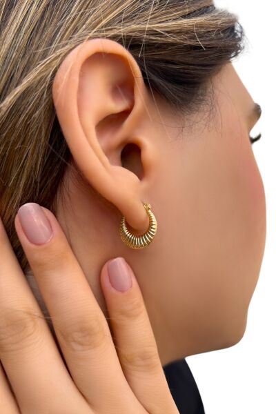 İstiridye Altın Küpe 14KP2102 - Altınaşkı