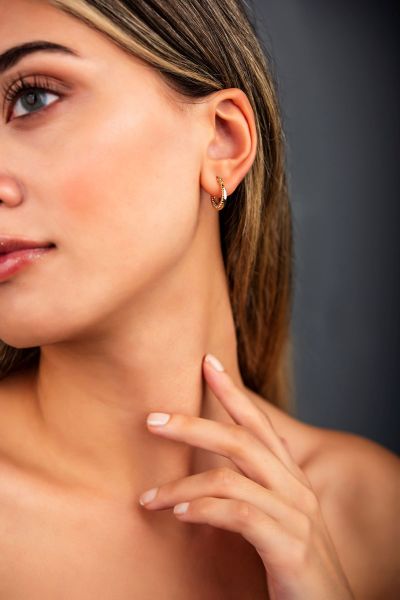 İstiridye Altın Küpe 8KP403 - Altınaşkı