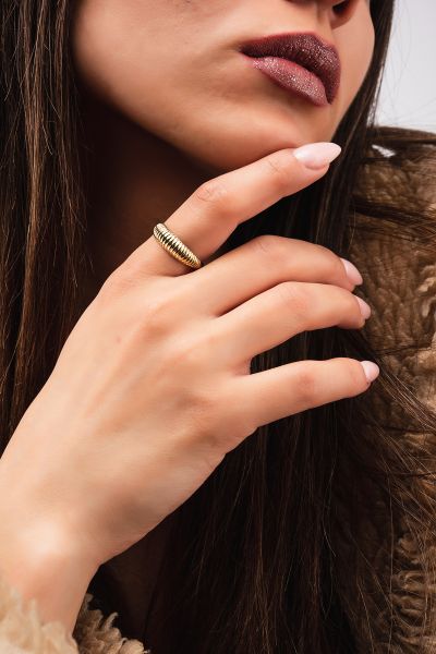 İstiridye Altın Yüzük 14YZ4112 - Altınaşkı