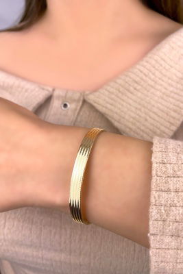 İtalyan Esnek Altın Bileklik 14KNY1031 - 3