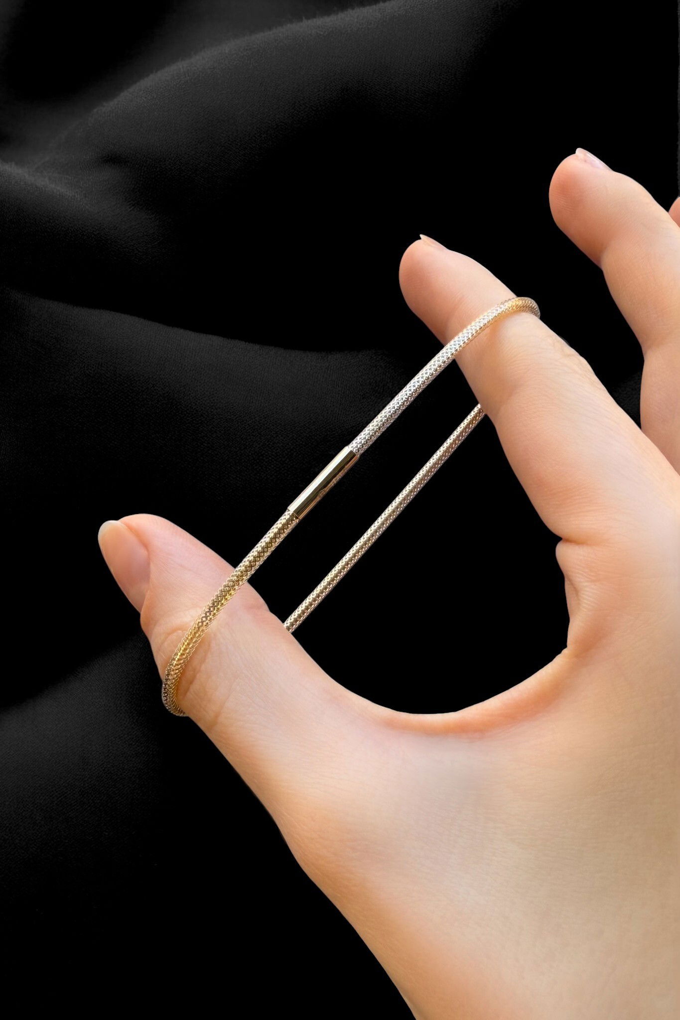 İtalyan Esnek Altın Bileklik 14KNY8769 - 2