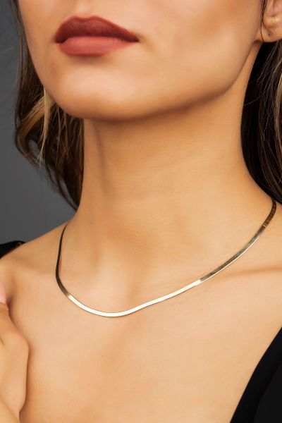 İtalyan Ezme Altın Zincir 14ZNR4950 - Altınaşkı