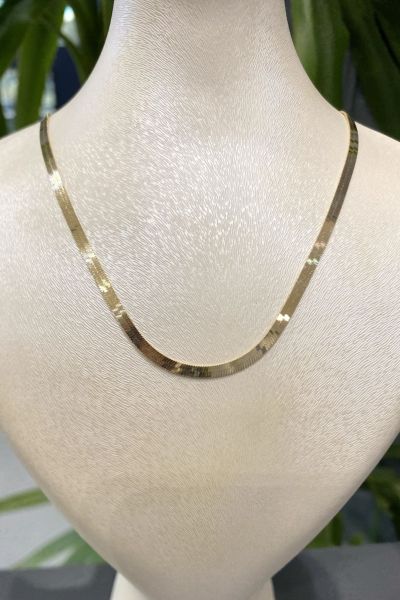 İtalyan Ezme Altın Zincir 8KLY7887 - Altınaşkı