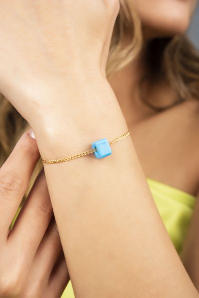 Altın Zincir Bileklık 14KNY5519 - Altınaşkı