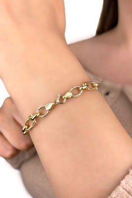 İtalyan Halka Altın Bileklik 14KNY1059 - 2