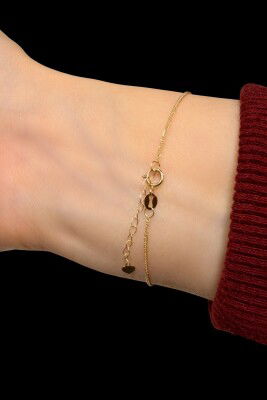 İtalyan Parlak Toplu Altın Bileklik 14KNY9530 - 2