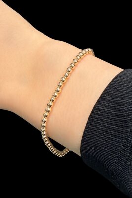 İtalyan Topçuk Altın Bileklik 14KNY770 - 1