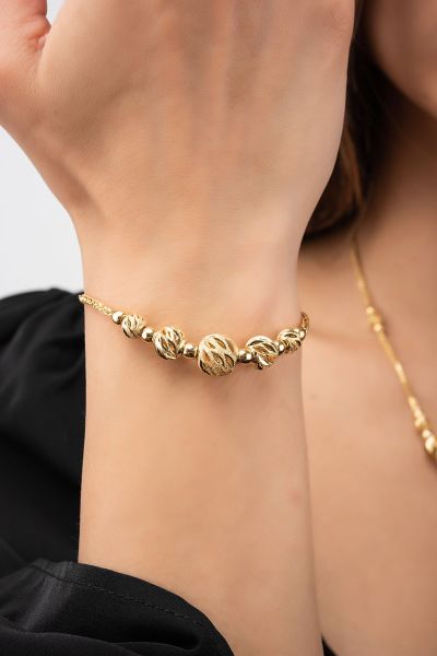 İtalyan Toplu Altın Bileklik 14KNY3633 - Altınaşkı