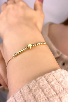 İtalyan Toplu Altın Bileklik 14KNY891 - 1