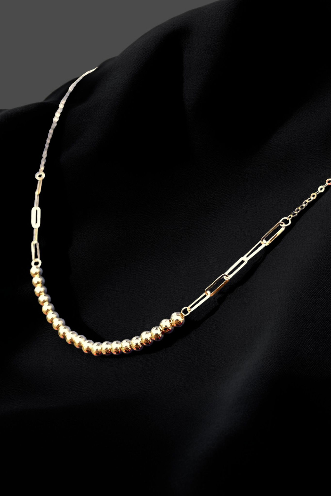 İtalyan Toplu Ataş Altın Kolye 14KLY734 - 2