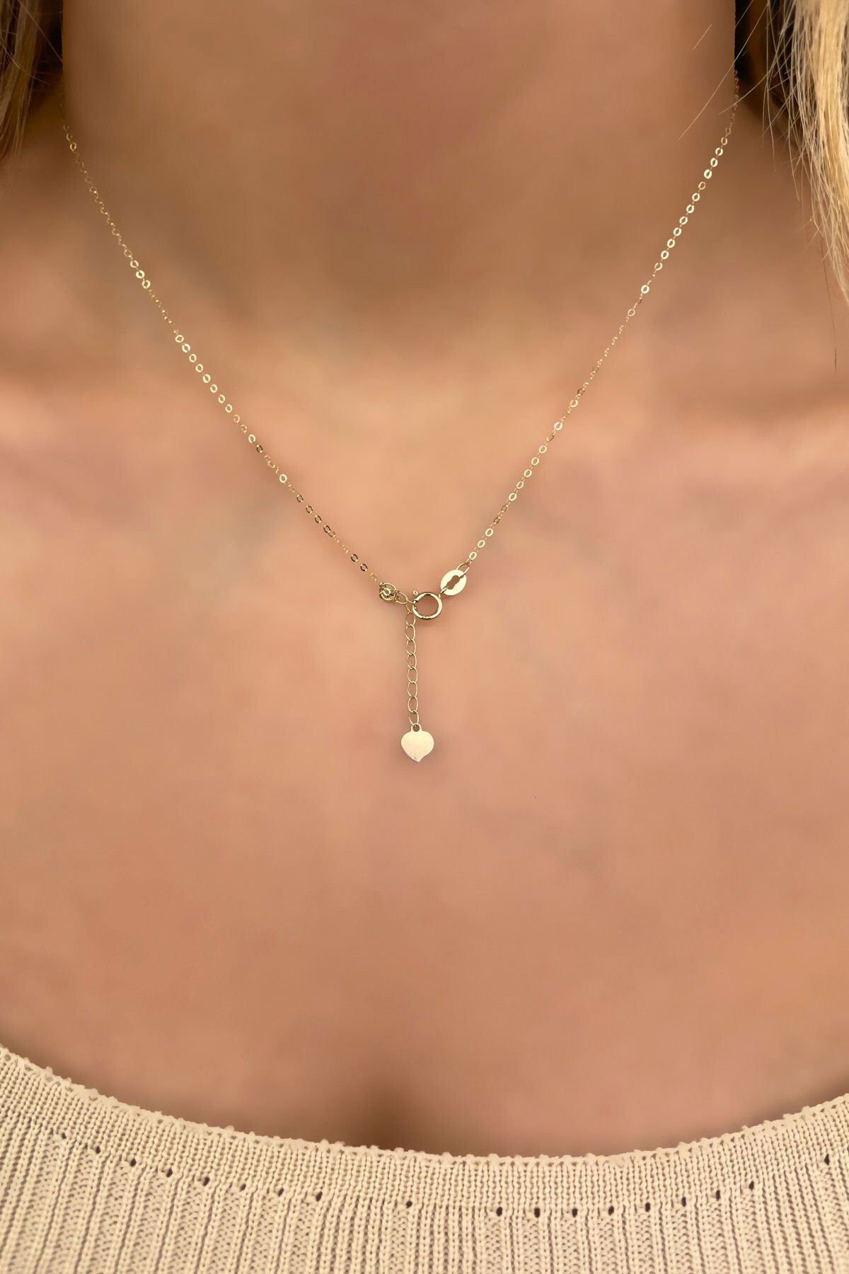 İtalyan Toplu Halka Altın Kolye 14KLY1191 - 3