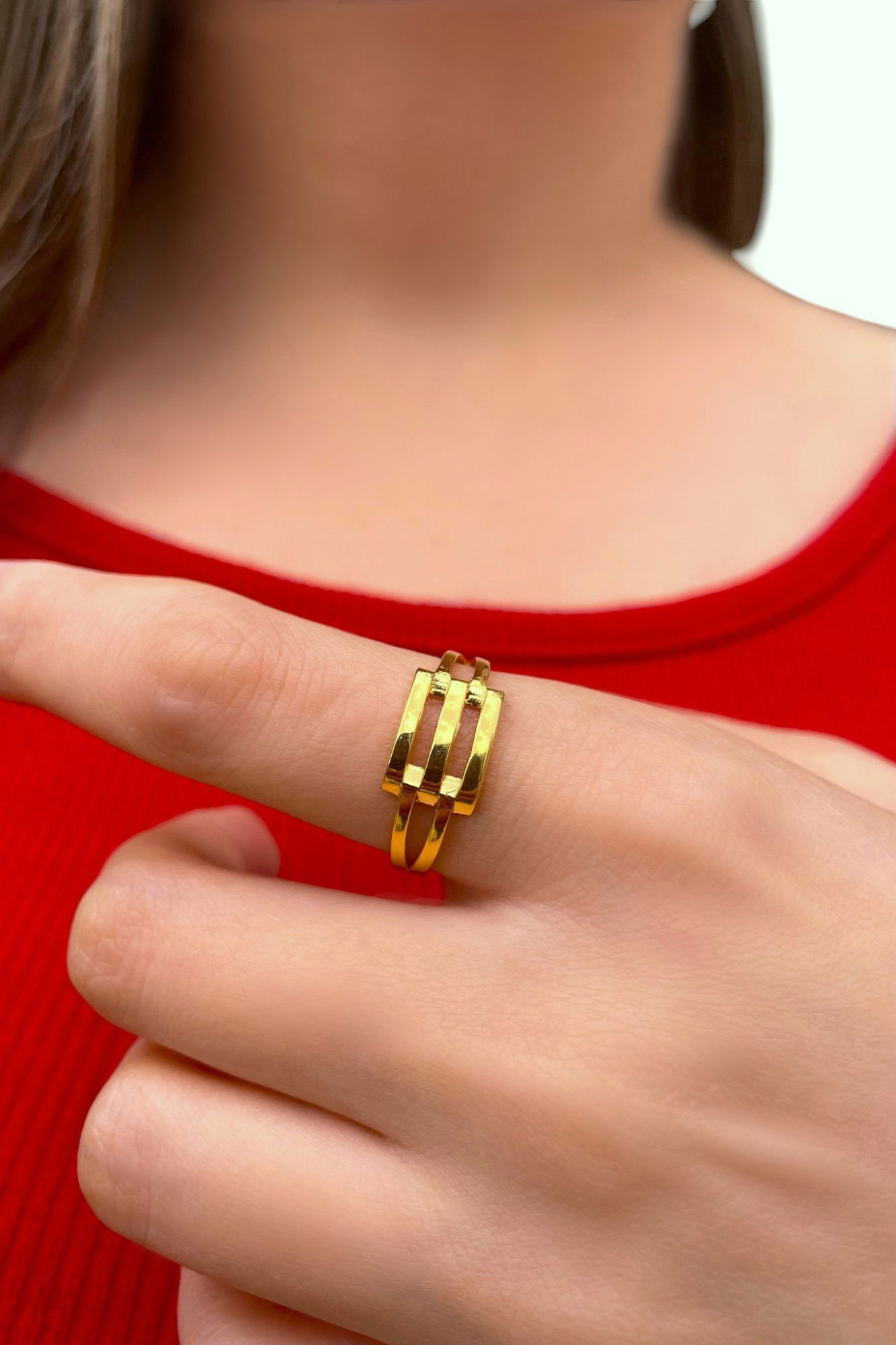 Kaburga Altın Yüzük 14YZ5031 - 2