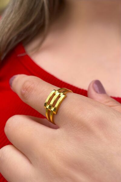 Kaburga Altın Yüzük 14YZ5031 - Altınaşkı