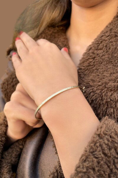 Kalemli Altın Bilezik 14KLPC457 - Altınaşkı