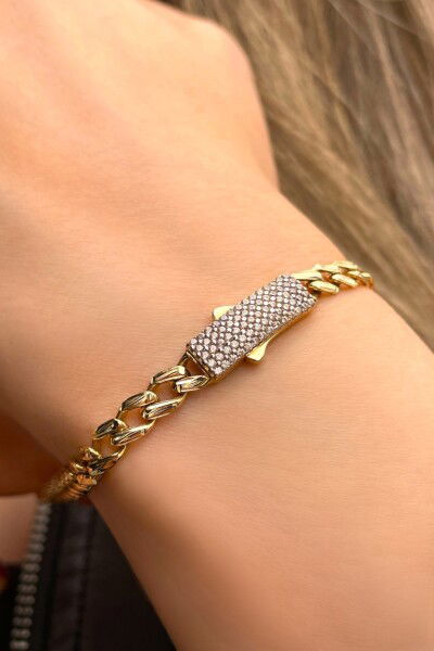 Kalemli Gurmet Altın Bileklik 14KNY9353 - Altınaşkı