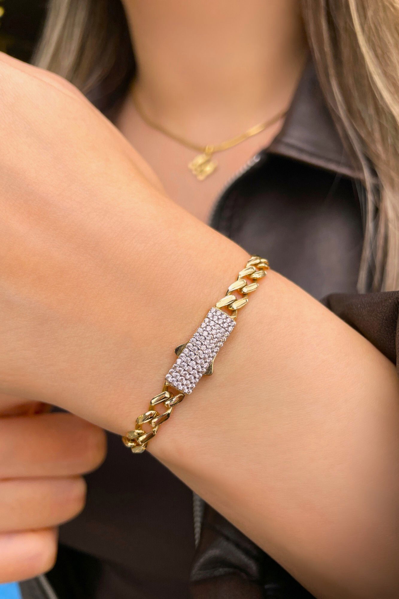 Kalemli Gurmet Altın Bileklik 14KNY9353 - 2