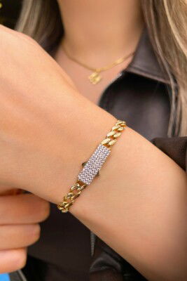 Kalemli Gurmet Altın Bileklik 14KNY9353 - 2