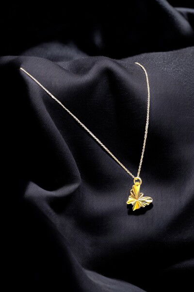 Kalemli Kelebek Altın Kolye 8KLY5888 - Altınaşkı