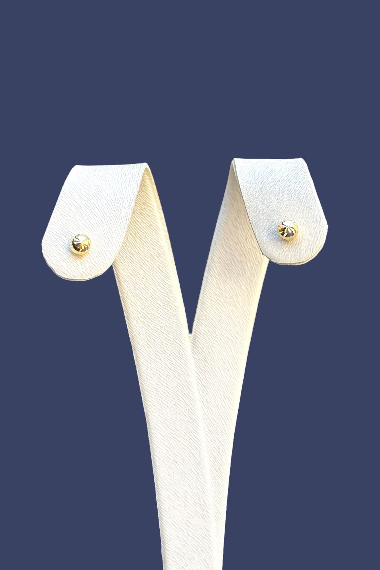 Kalemli Top Altın Küpe 14KP7088 - 1