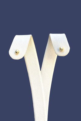 Kalemli Top Altın Küpe 14KP7088 - 1