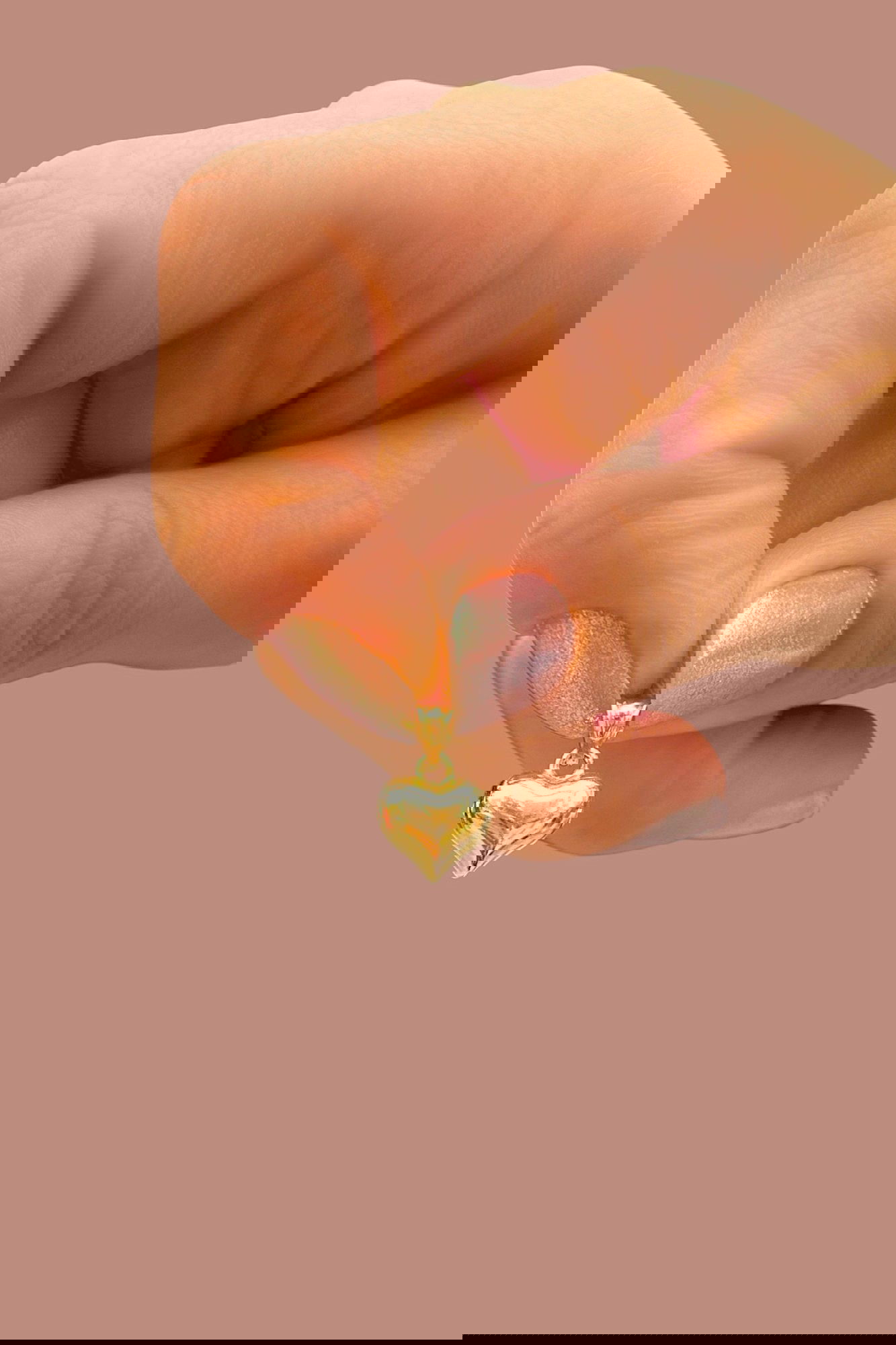 Kalp Altın Kolye Ucu 14KLY8114 - 1