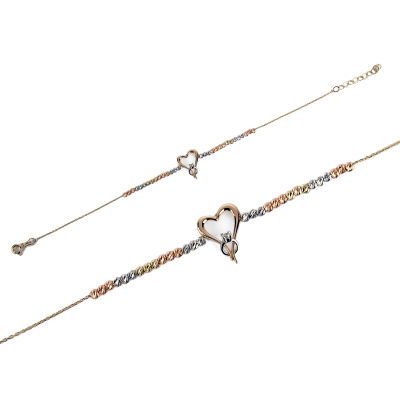 Kalpli Altın Bileklik 14KNY455 - Altınaşkı