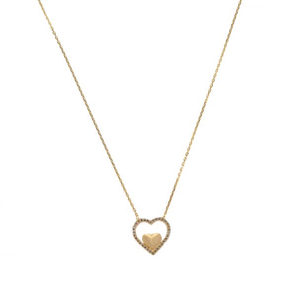 Kalpli Altın Kolye 14KLY1768 - Altınaşkı