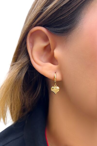 Kalpli Altın Küpe 14KP5250 - Altınaşkı