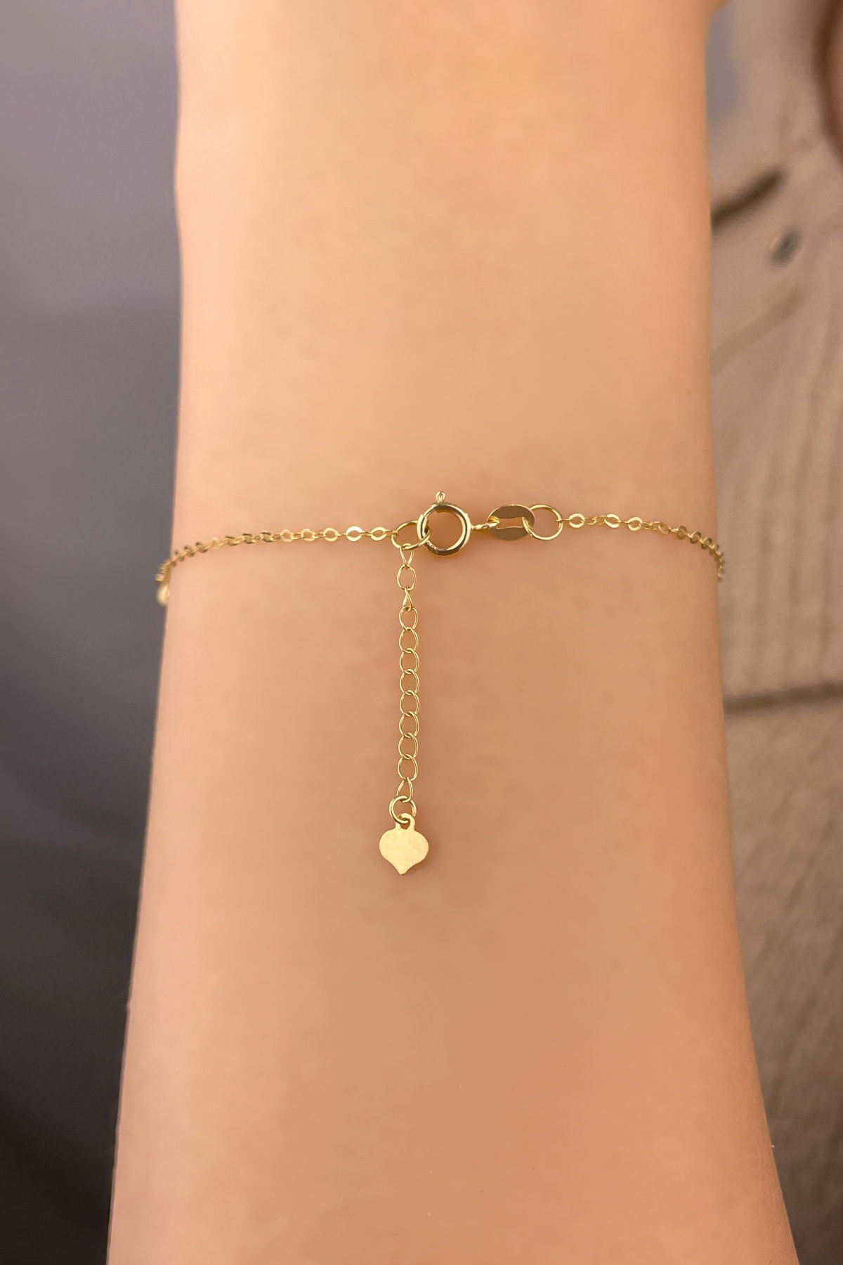 Kalpli Ataş Altın Bileklik 14KNY894 - 3