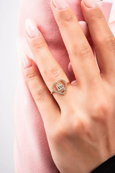 Kalpli Baget Altın Yüzük 8YZK3081 - Altınaşkı